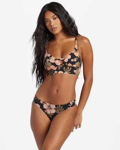 Hooked On Tropics - Top de bikini con escote en pico para Mujer
