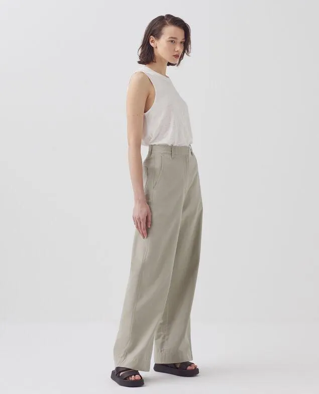 BLANDINE - Pantalón recto abbey stone