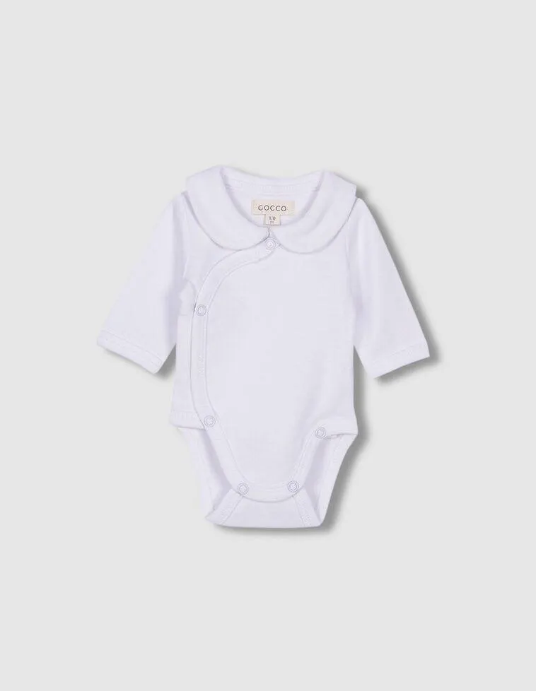 Body con cuello bebe blanco