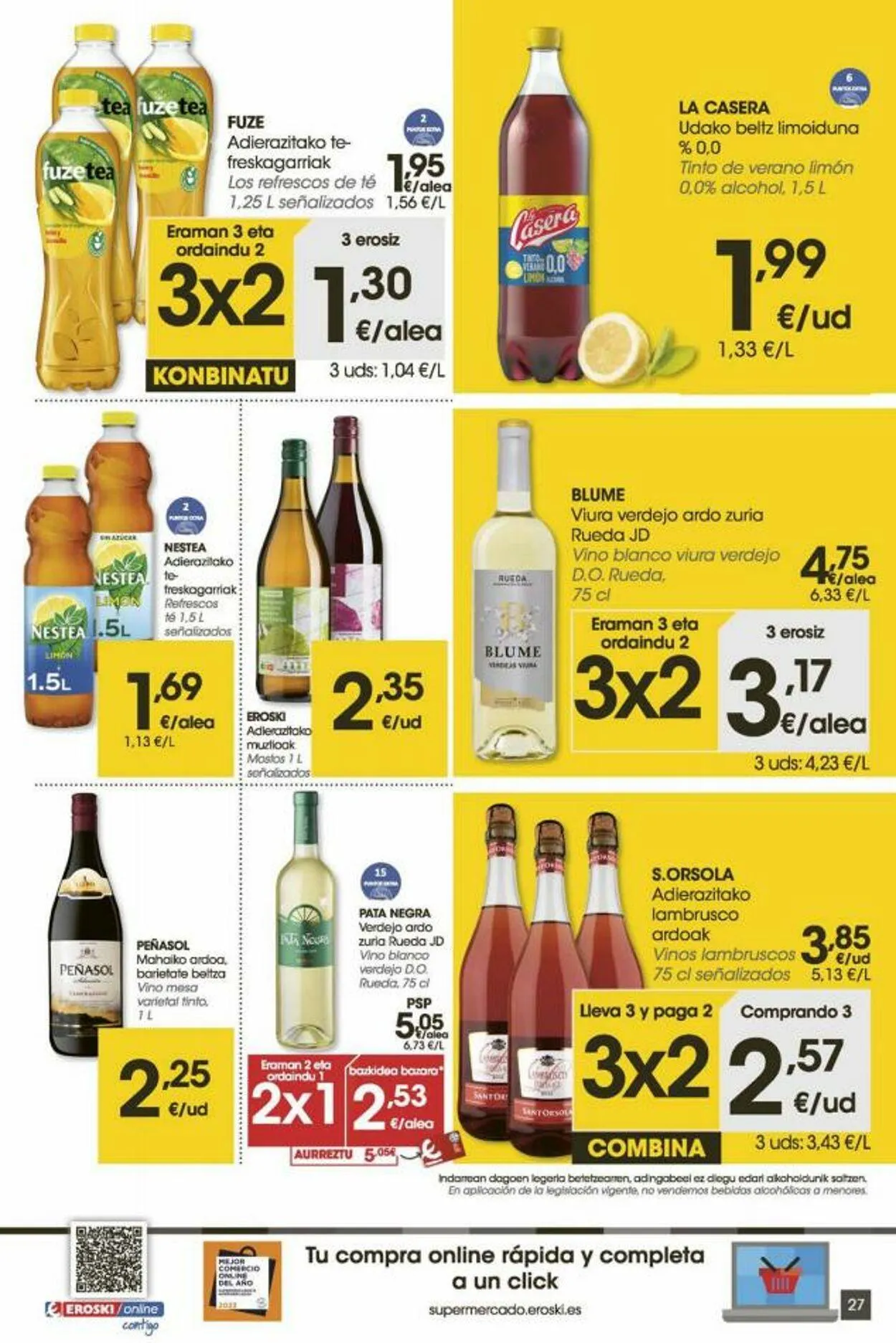 Catálogo de Eroski Oferta actual 24 de junio al 8 de julio 2025 - Página 27