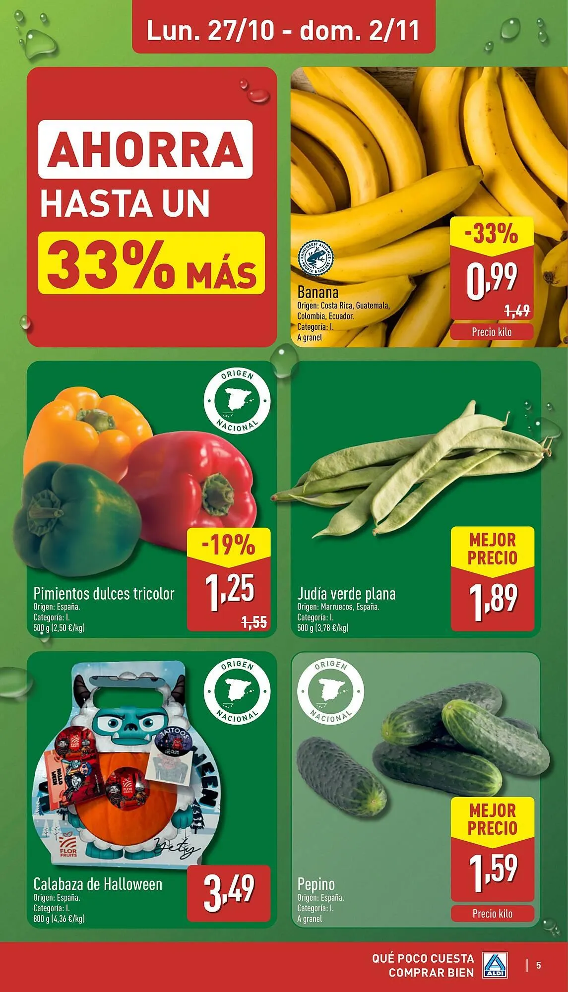 Catálogo de Folleto ALDI 27 de octubre al 2 de noviembre 2025 - Página 5