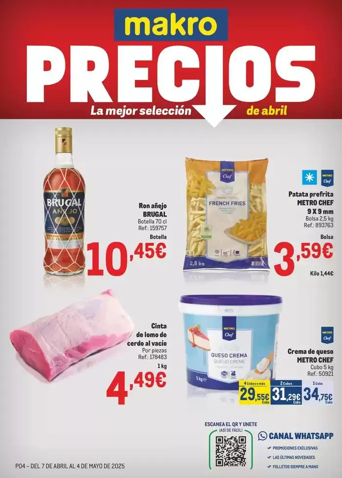 Catálogo de Makro Precios Sur 8 de abril al 4 de mayo 2025 - Página 1