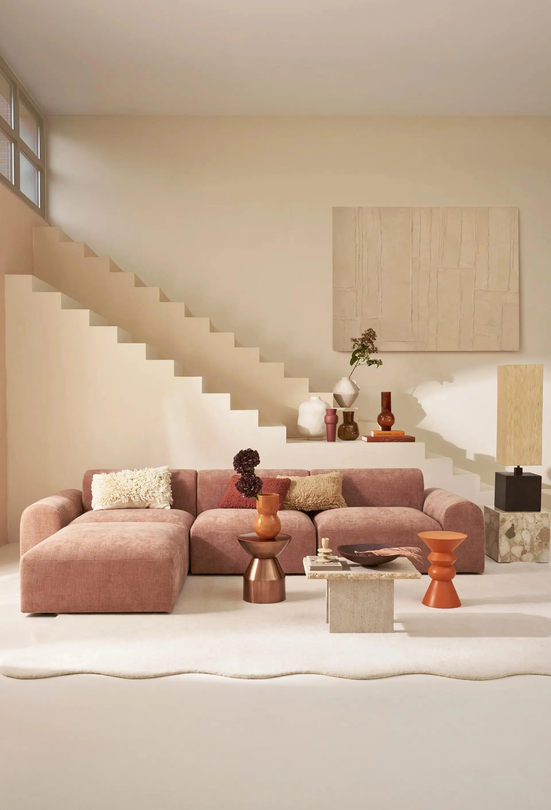 Noan vase Ø17.5 cm Adobe