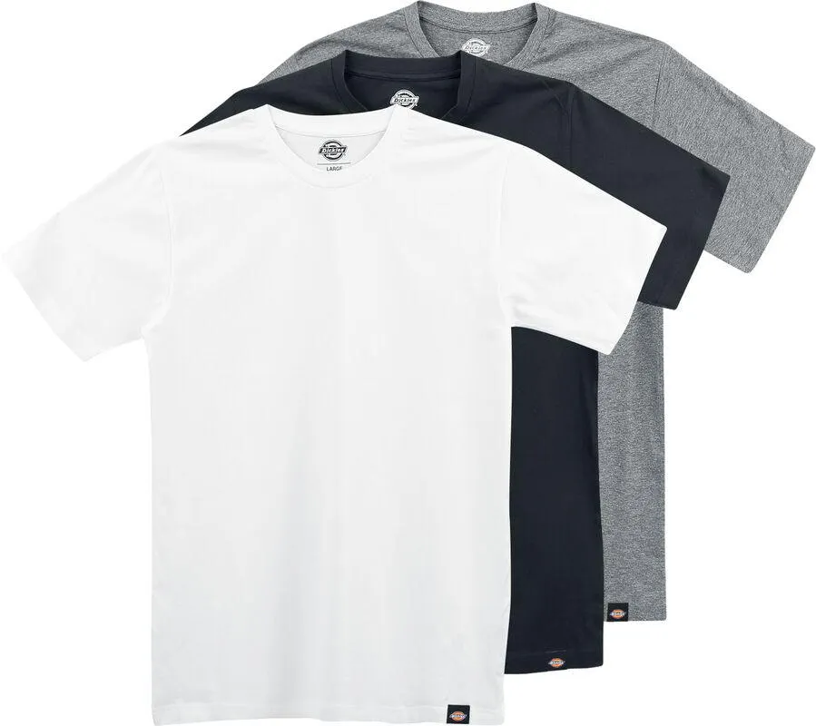 "Multi Colour 3-Pack" Camiseta Negro/gris/blanco de Dickies