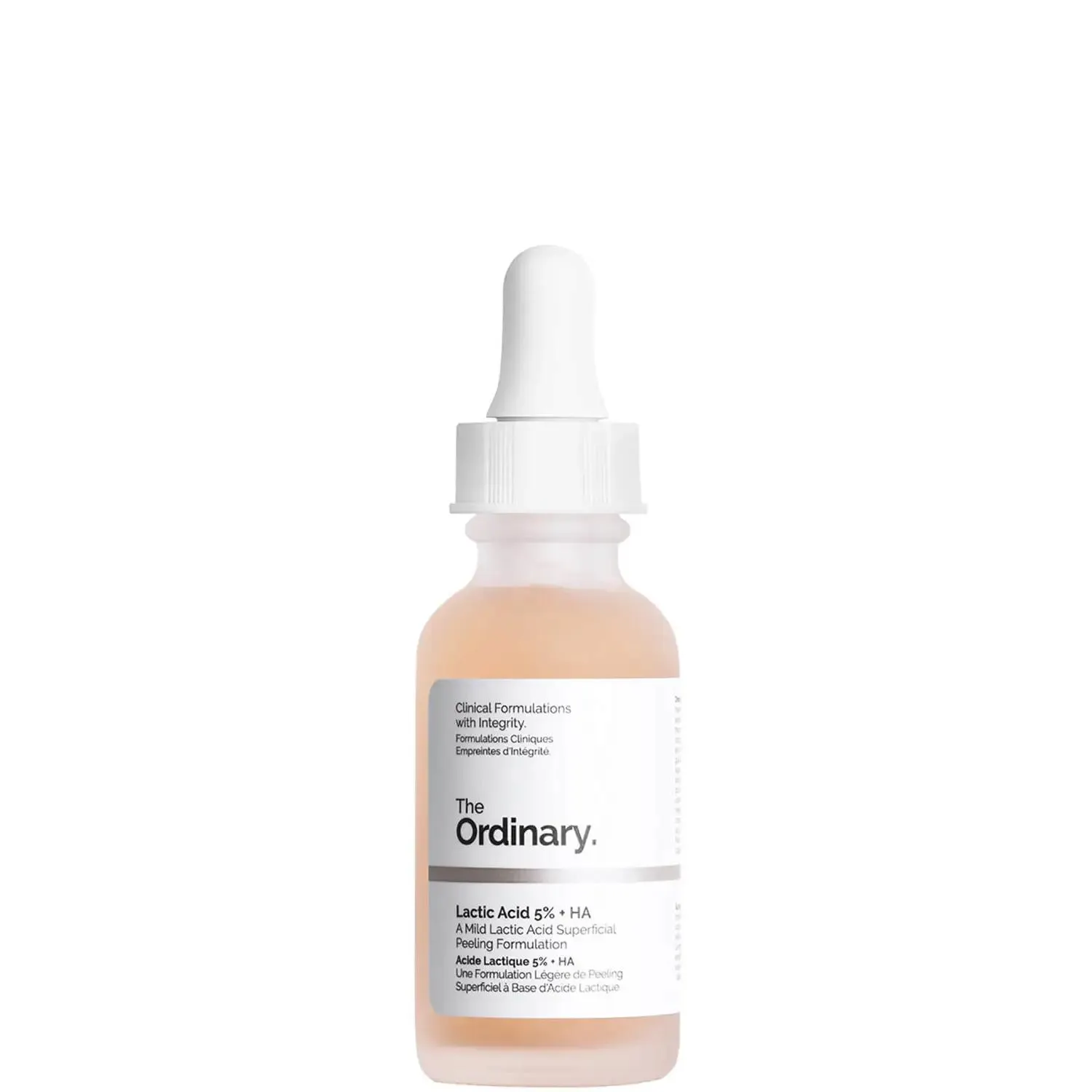 Fórmula exfoliante superficial de ácido láctico 5 % + HA 2 % de The Ordinary 30 ml