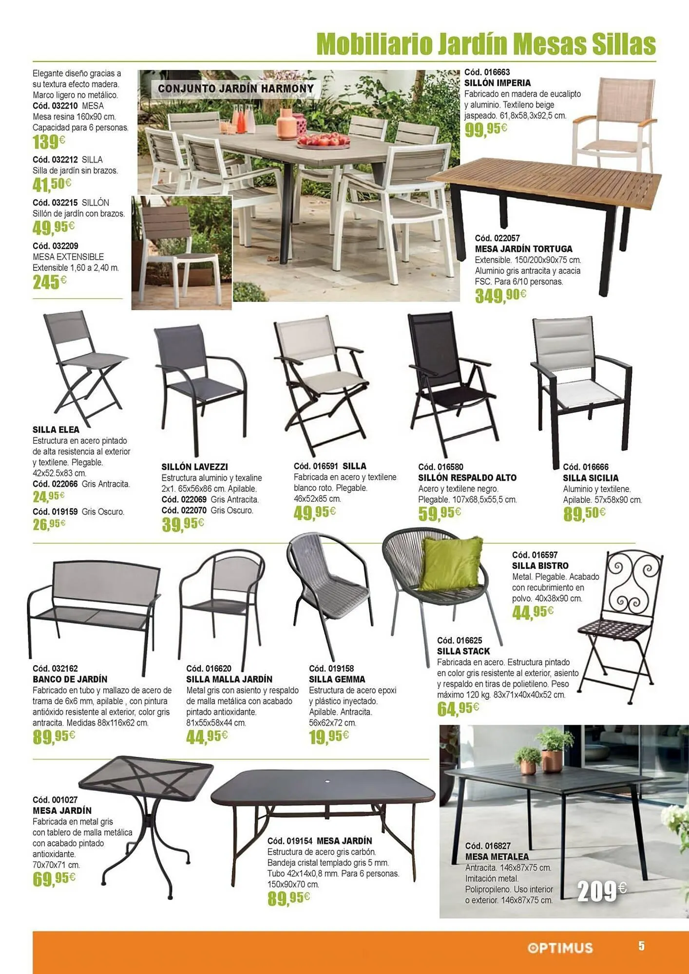 Catálogo de Folleto Optimus 21 de marzo al 31 de agosto 2024 - Página 5