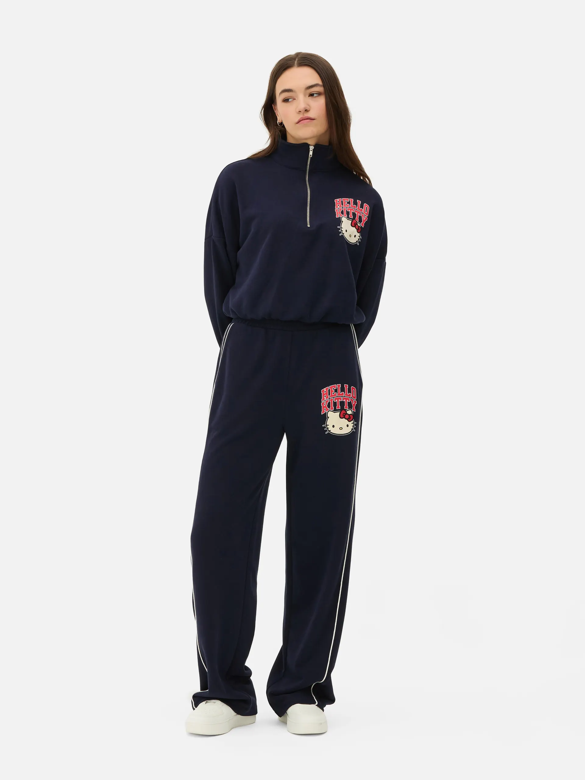 Hello Kitty Side Stripe Straight Leg Joggers