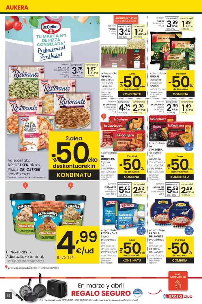 Catálogo de Prezio merkeagoa HIPERMERKATUAK EROSKI 13 de marzo al 26 de marzo 2025 - Página 14