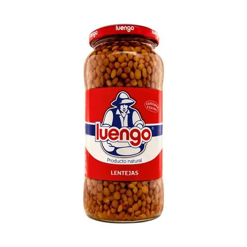 LUENGO Lenteja cocida LUENGO frasco de 400 g.