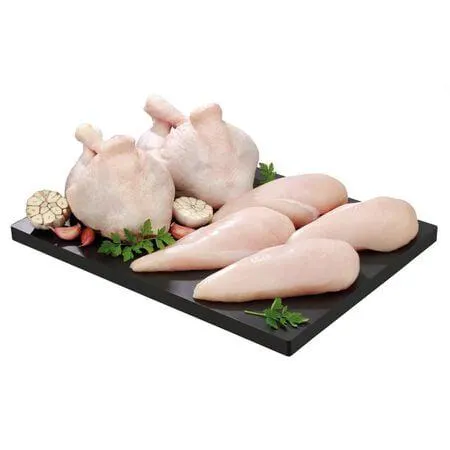 LOTE 1kg de pechugas + 1kg de traseros de pollo
