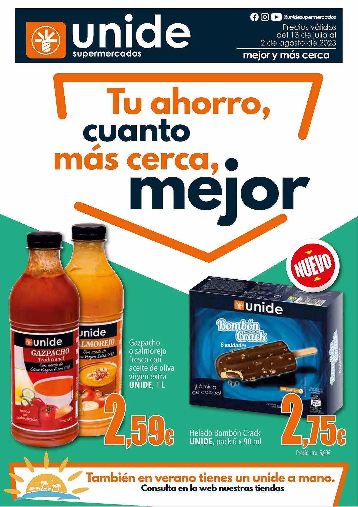 Catálogo de Folleto Unide Supermercados 13 de julio al 2 de agosto 2023 - Página 1