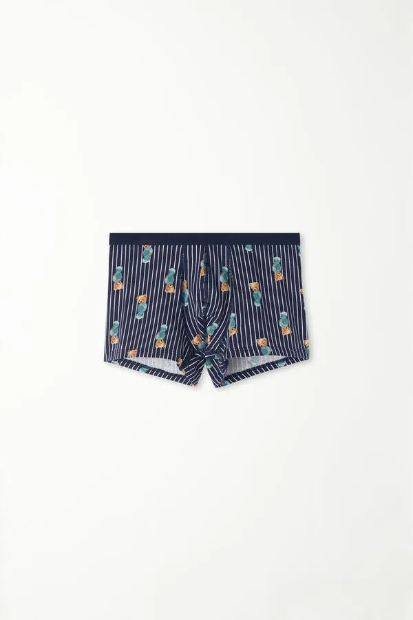 Bóxer Basic Niño de Algodón Colorido