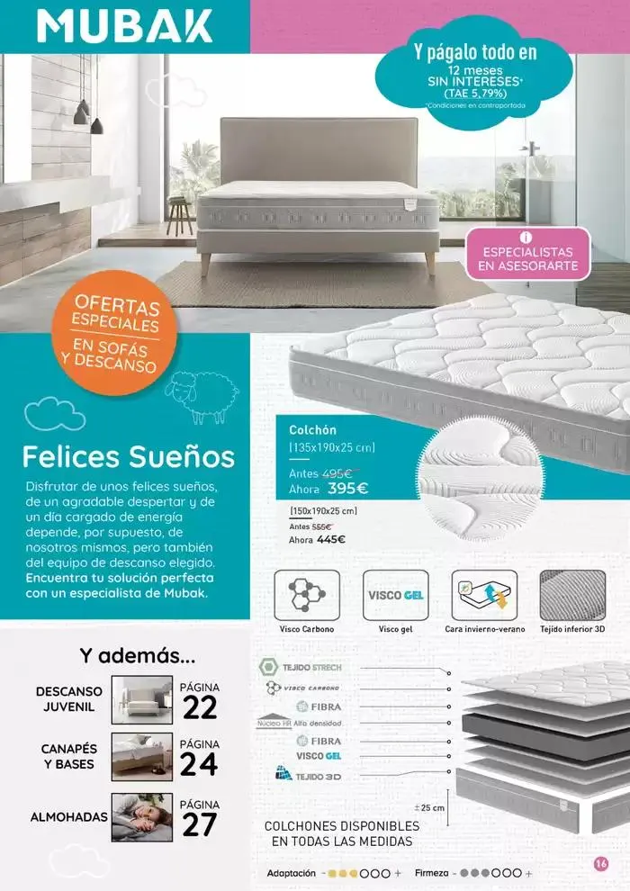 Catálogo de Sofás y Descanso Mubak: ¡Ni tan mal! 2 de abril al 30 de junio 2025 - Página 16