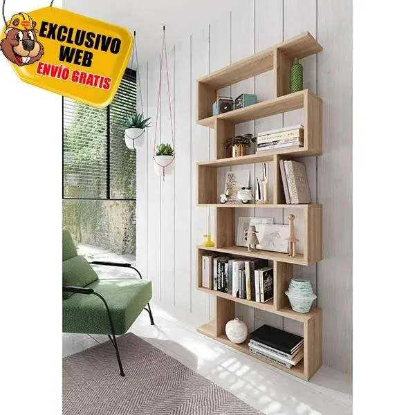 Estantería alta Athena Roble canadian