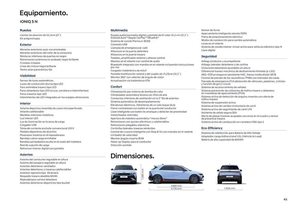 Catálogo de Hyundai - IONIQ 5 N 31 de diciembre al 31 de diciembre 2025 - Página 45