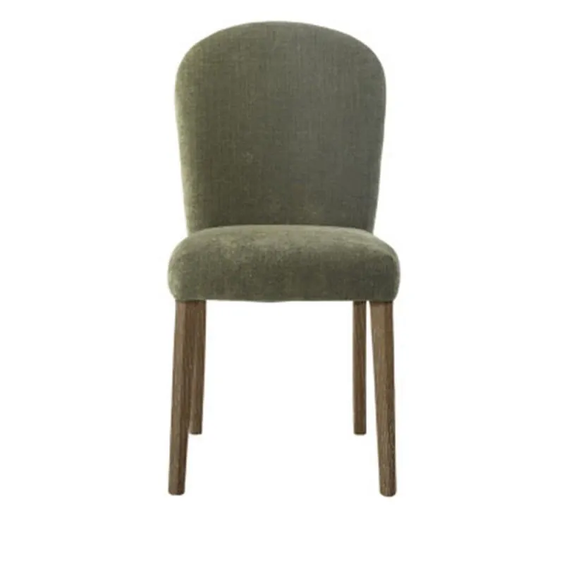 Upholstered ash dining chair decape, Green
