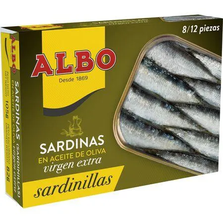 Sardinilla en aceite de oliva virgen extra Albo 82g