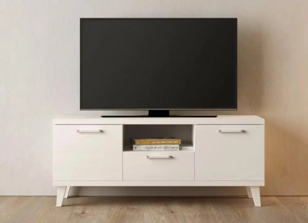 MESA TV SIN PATAS 2 PUERTAS 1 CAJÓN 1 HUECO ATLANTIS