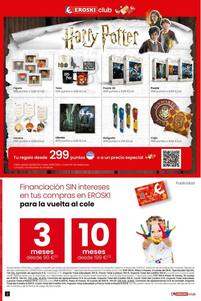 Catálogo de Ofertas Vuelta al Cole EROSKI 22 de agosto al 18 de septiembre 2024 - Página 2
