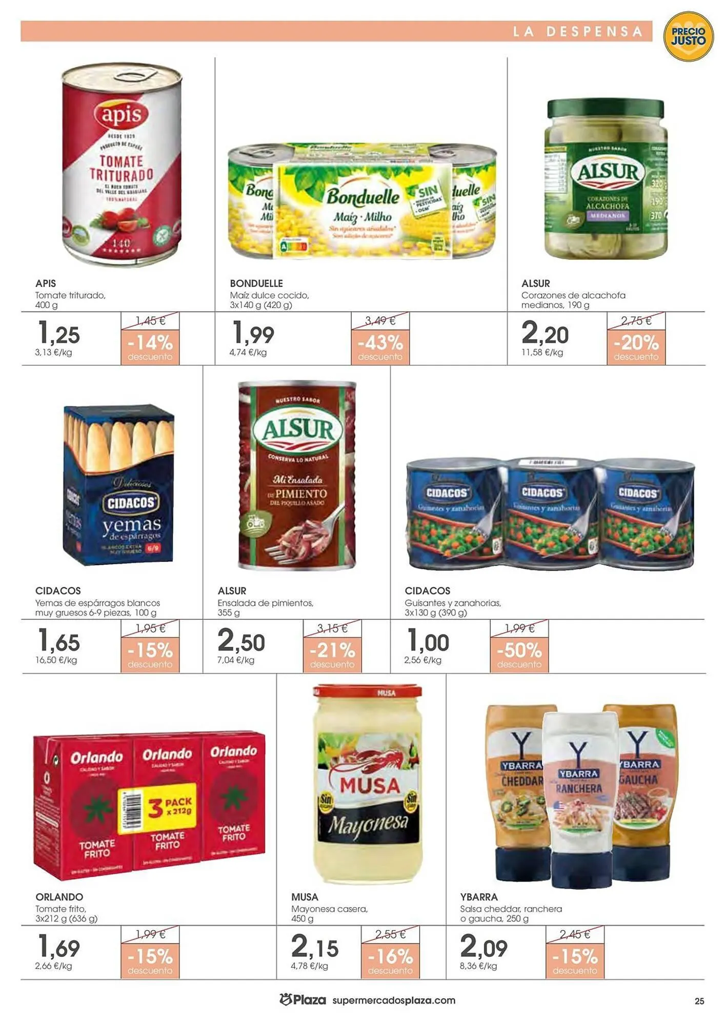 Catálogo de Folleto Supermercados Plaza 19 de marzo al 8 de abril 2026 - Página 25