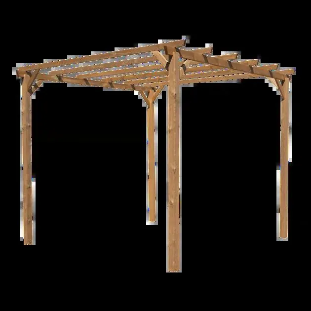 Pérgola de madera 3x3m Harmala Blooma