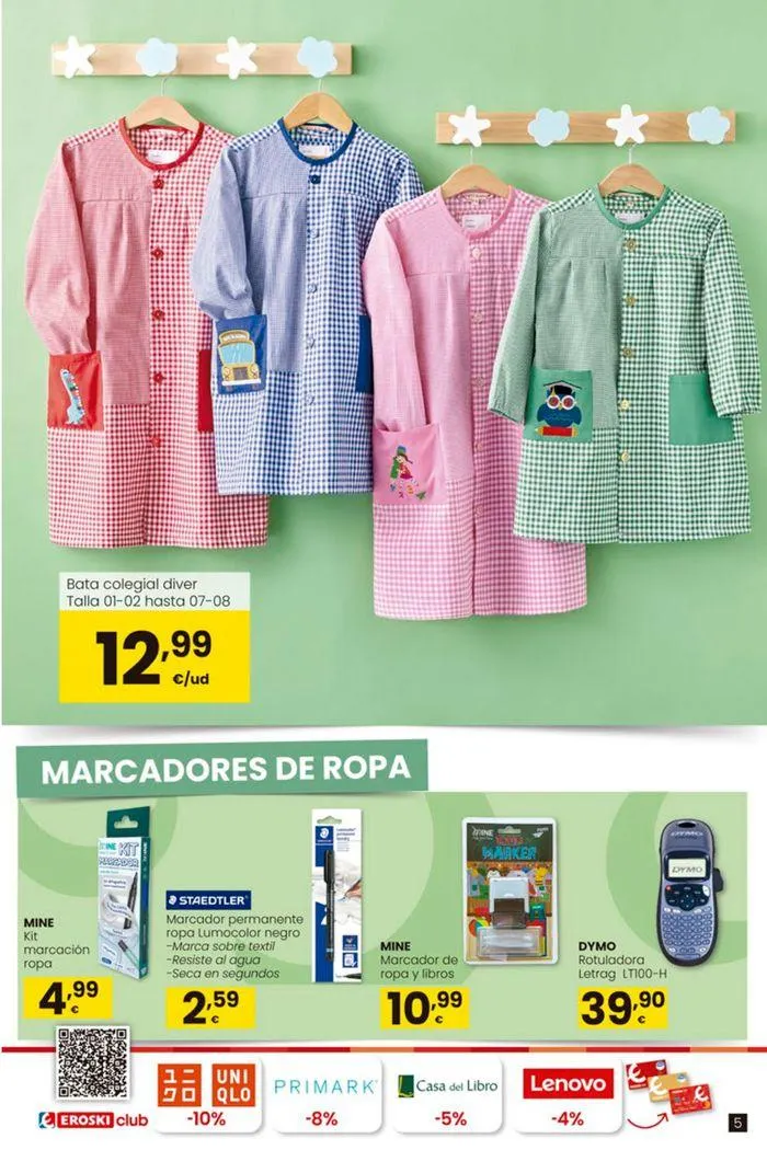Catálogo de Ofertas Vuelta al Cole EROSKI 22 de agosto al 18 de septiembre 2024 - Página 5