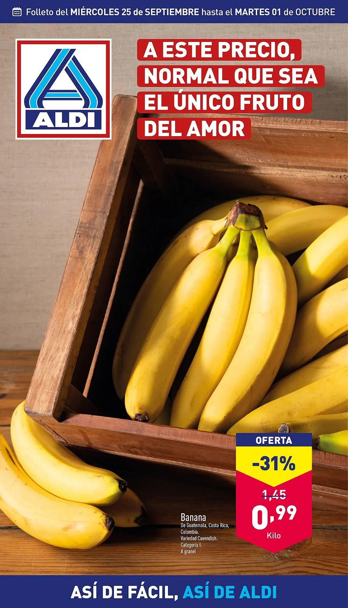 Catálogo de Folleto ALDI 25 de septiembre al 2 de octubre 2024 - Página 1