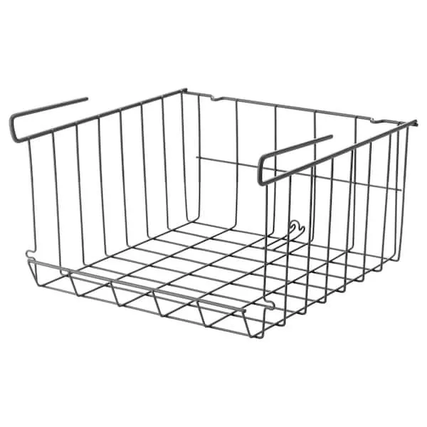 Cesta colgante, marrón grisáceo