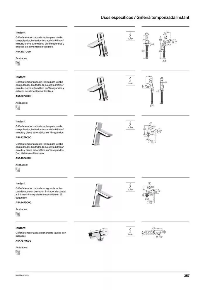 Catálogo de Colecciones de Baño, Muebles y Accesorios 9 de enero al 31 de diciembre 2025 - Página 359