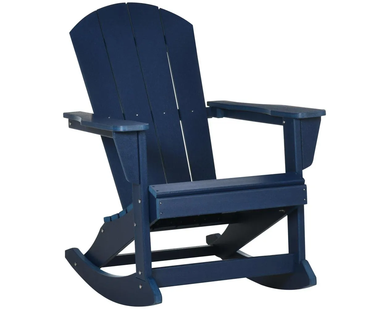 Tumbona Mecedora HDPE Azul 73.5x93x91.5cm