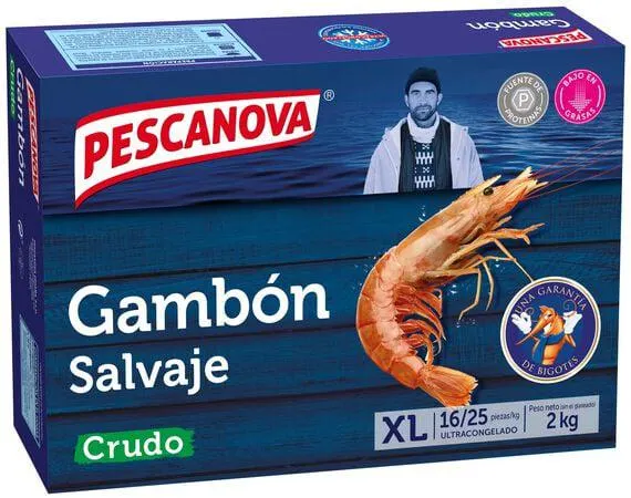 Gambón crudo Pescanova 16-25piezas 2kg