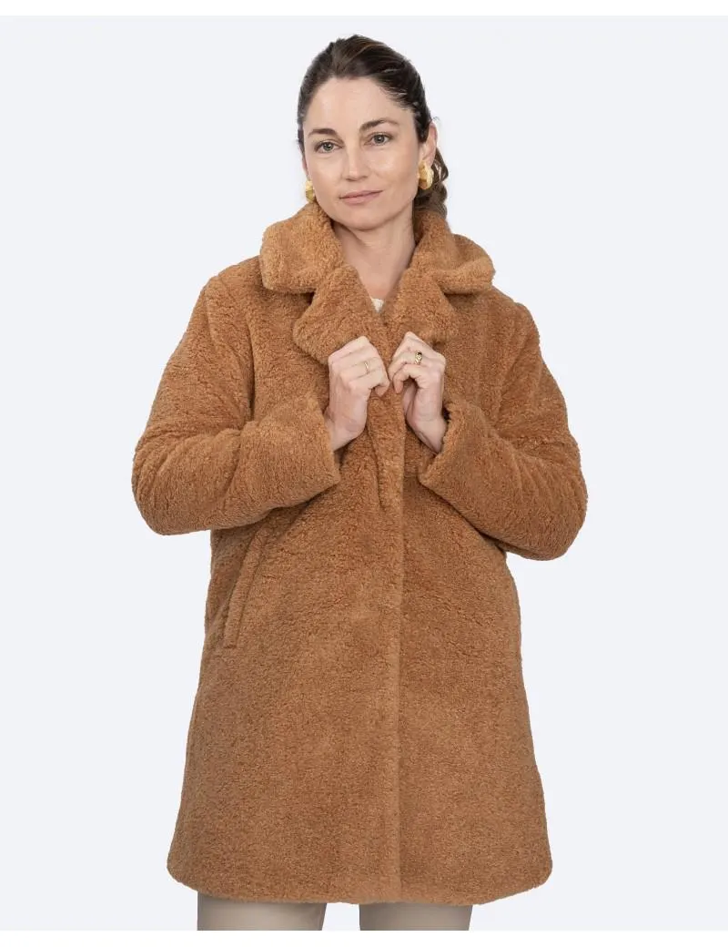 Abrigo Peluche Solapas