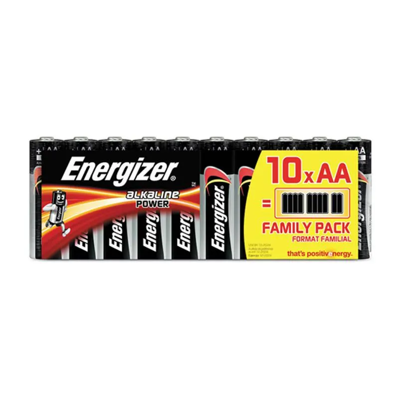 PILAS ENERGIZER POWER LR6 PACK FAMILIAR S/G 10UD