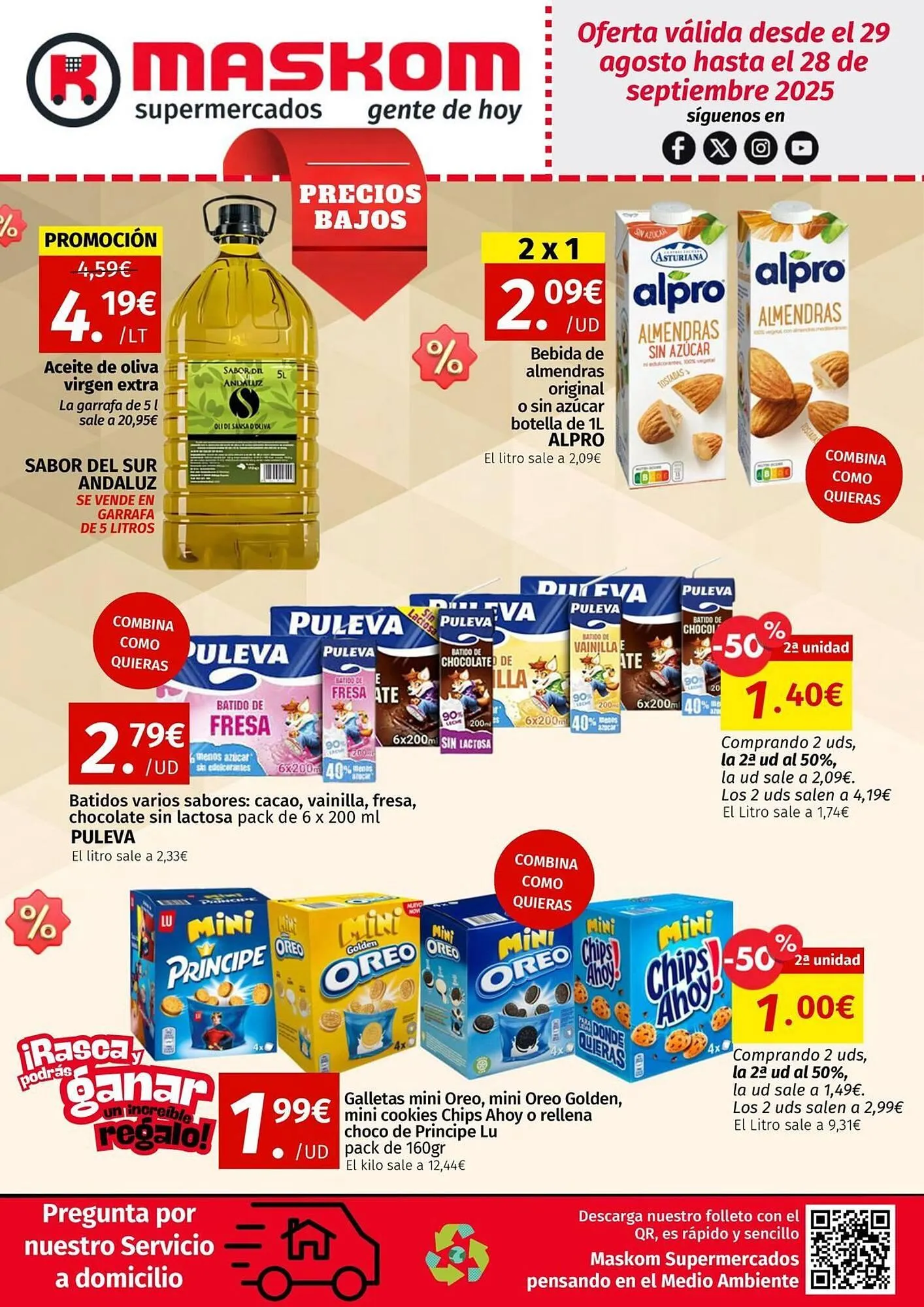 Catálogo de Folleto Maskom Supermercados 3 de septiembre al 28 de septiembre 2025 - Página 1