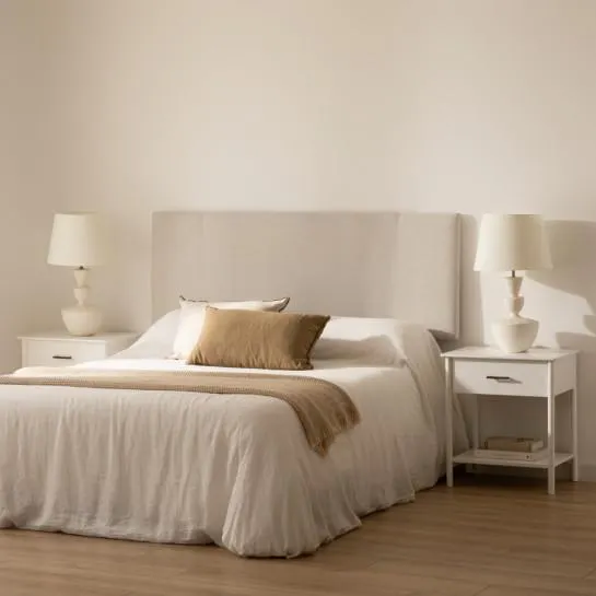 Cabecero tapizado 150/160 beige