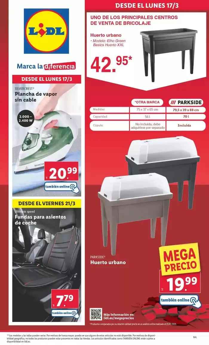 Catálogo de ¡Bazar Lidl! Ofertas válidas del 17/03 al 23/03 17 de marzo al 23 de marzo 2025 - Página 1