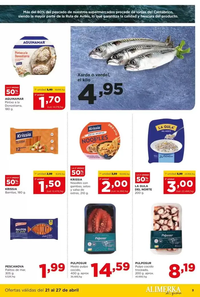 Catálogo de Catálogo Alimerka Castilla y León y Galicia 22 de abril al 27 de abril 2025 - Página 3