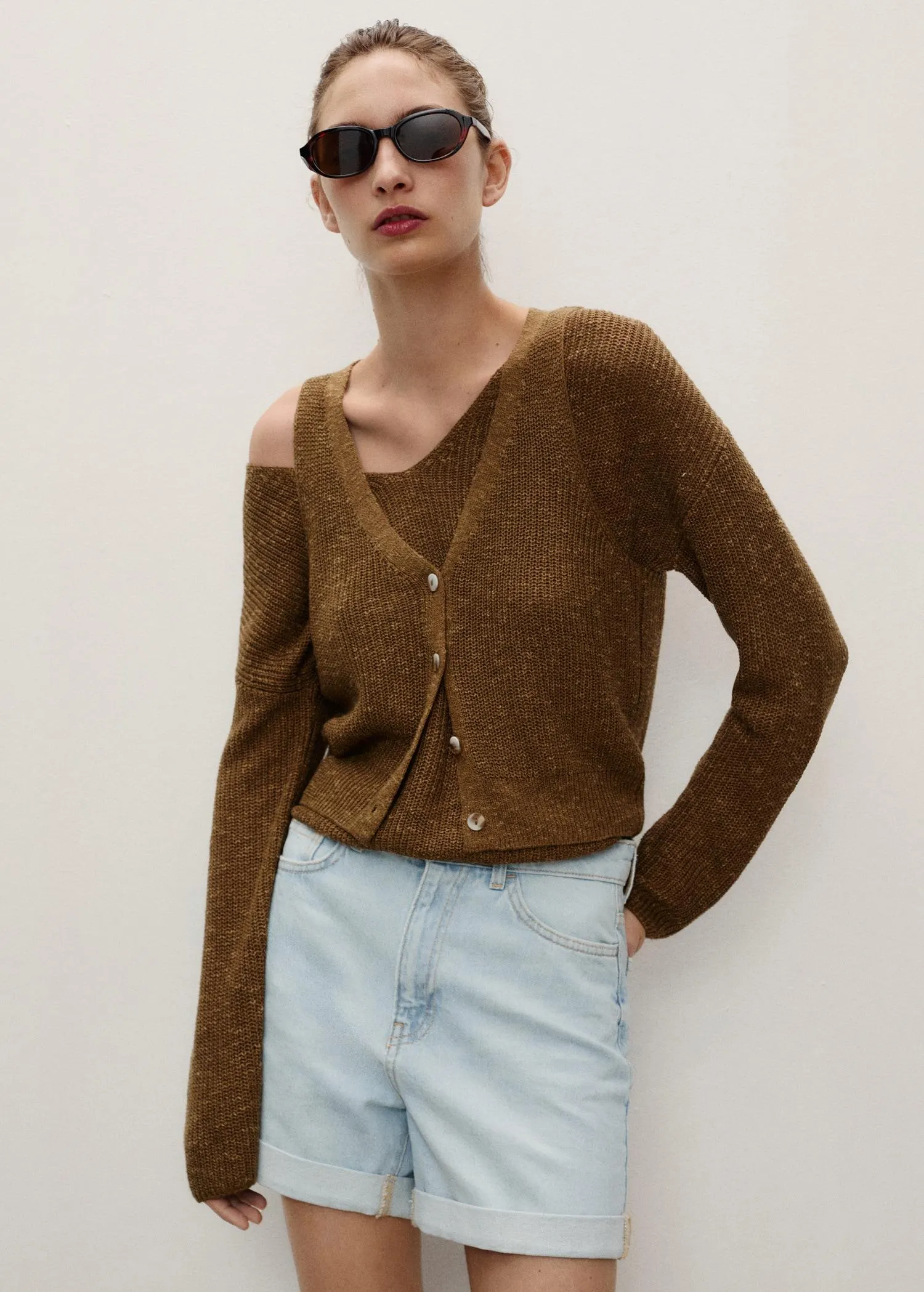 Shorts vaqueros mom-fit