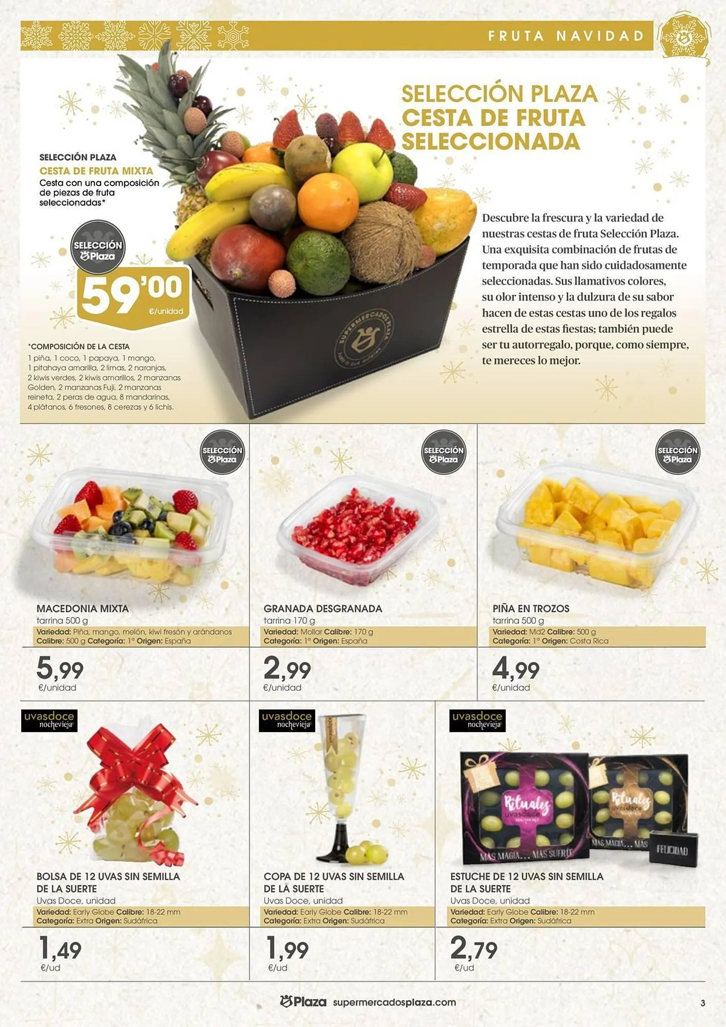 Catálogo de Folleto Supermercados Plaza 18 de diciembre al 7 de enero 2026 - Página 3