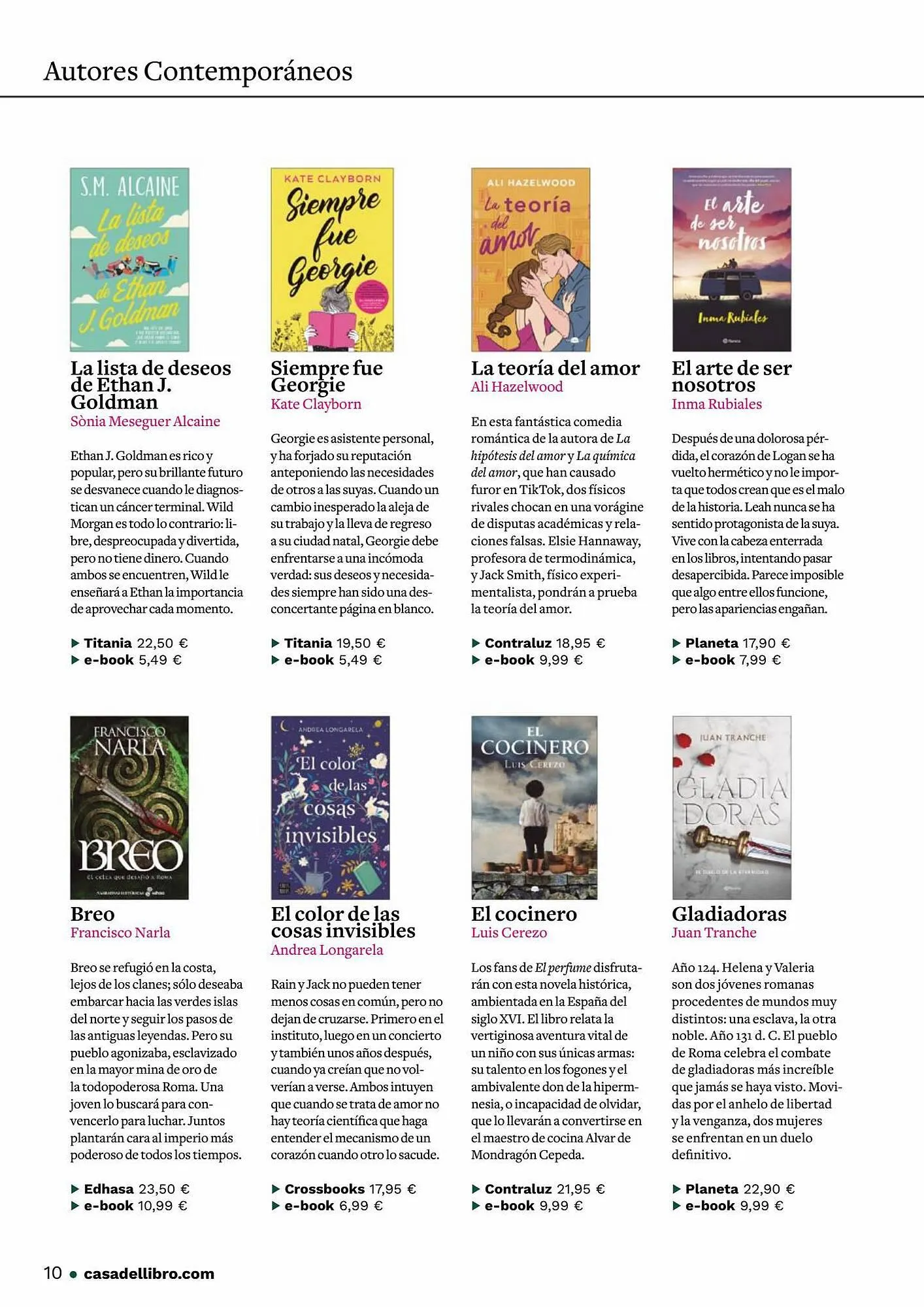 Catálogo de Folleto Casa del Libro 5 de julio al 31 de julio 2023 - Página 10