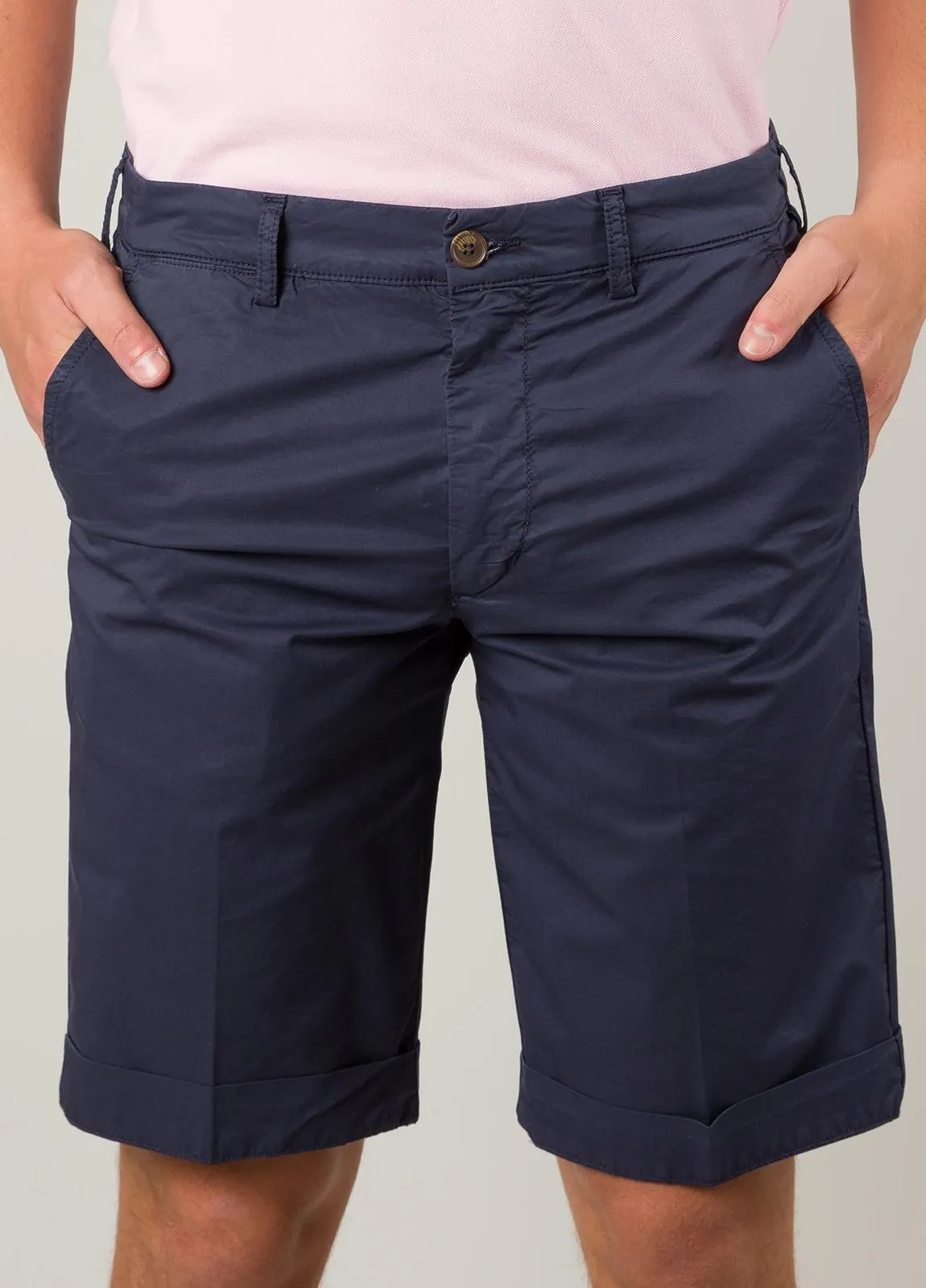 Bermuda FUREST COLECCION algodón popelín color marino