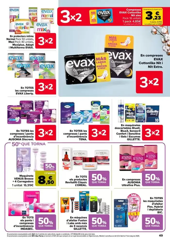 Catálogo de 50% QUE VUELVE + 3x2 10 de abril al 21 de abril 2025 - Página 49