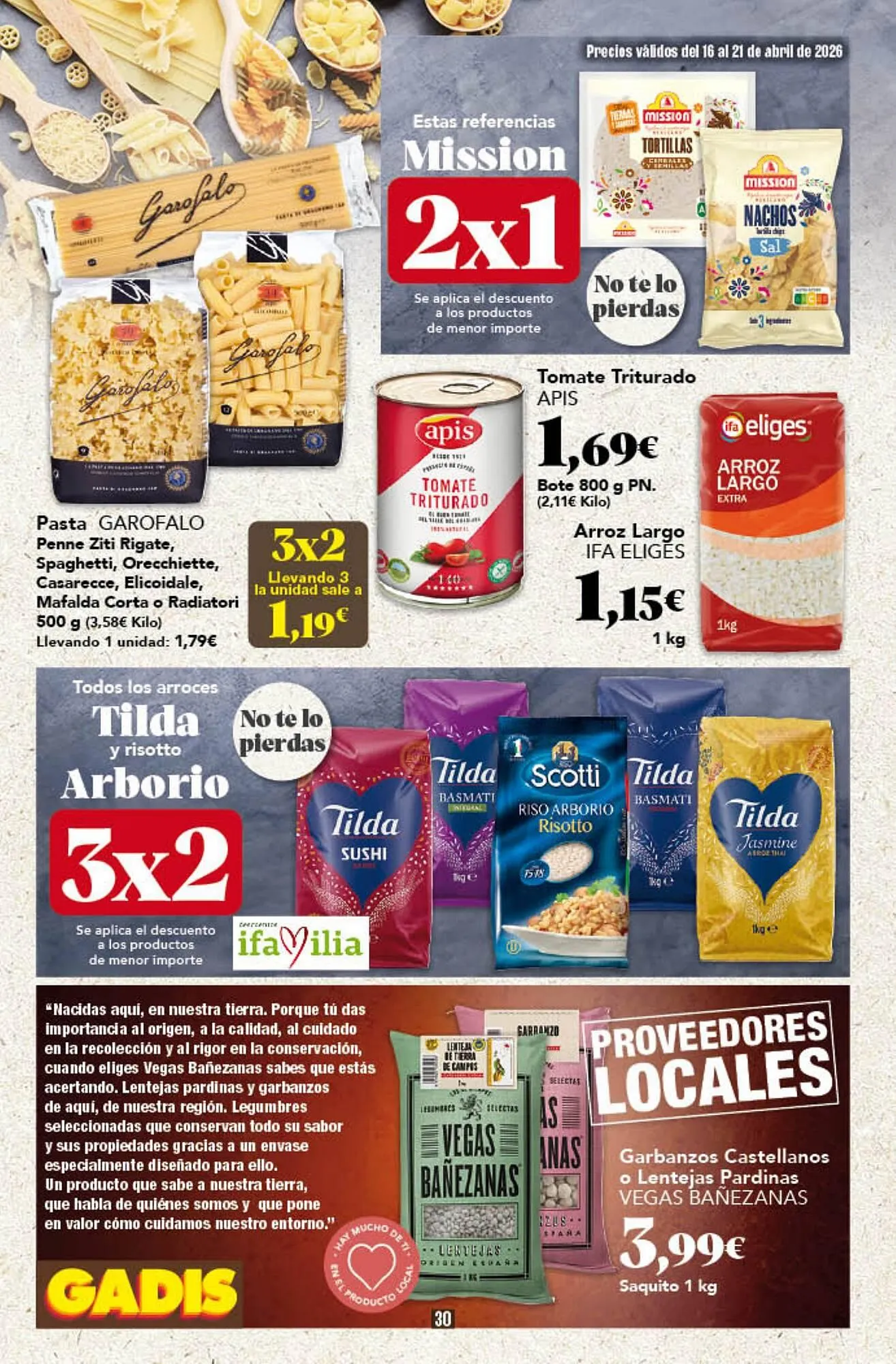Catálogo de Folleto Gadis 16 de abril al 21 de abril 2026 - Página 30