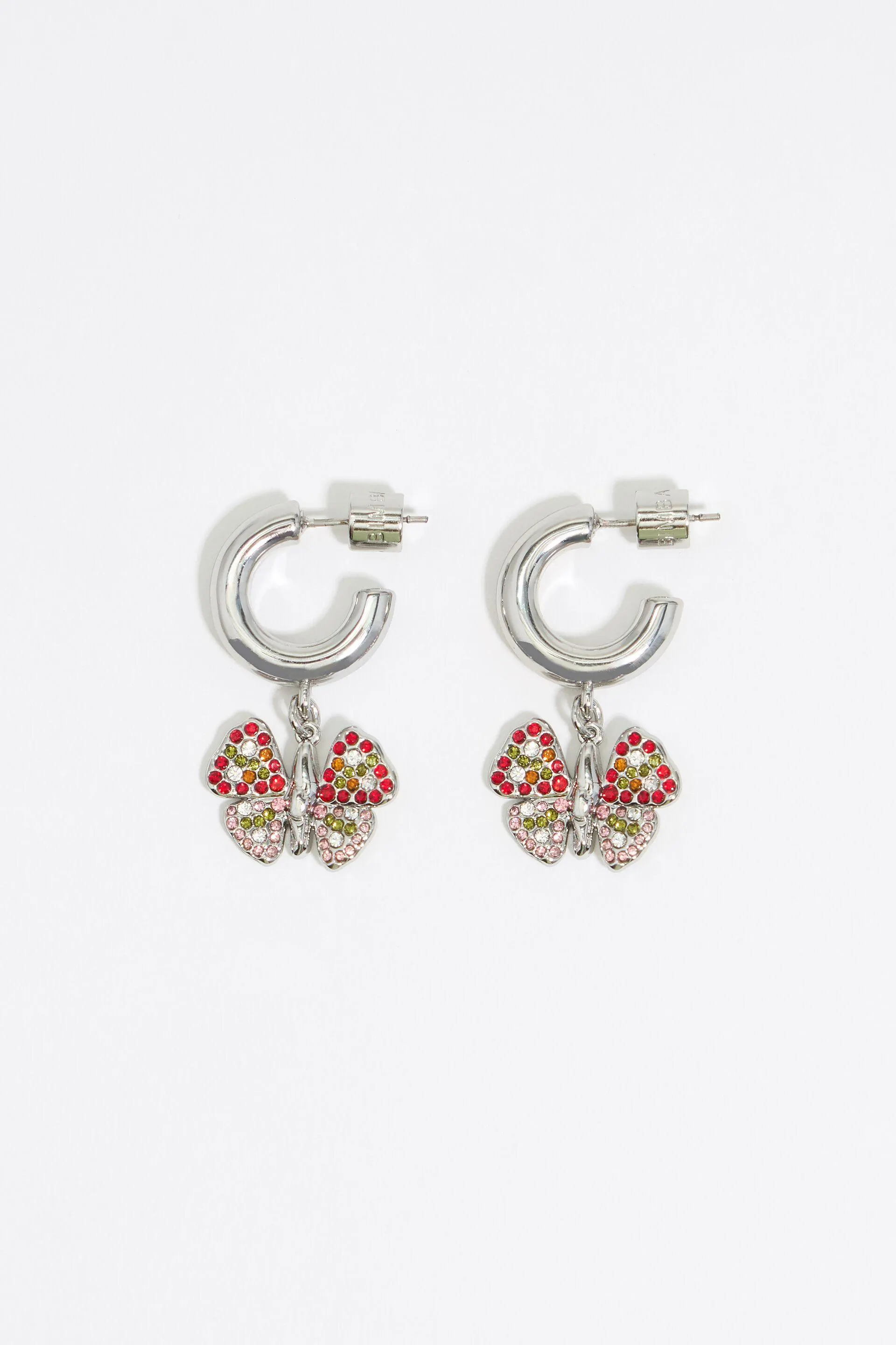 Pendientes aro mariposa