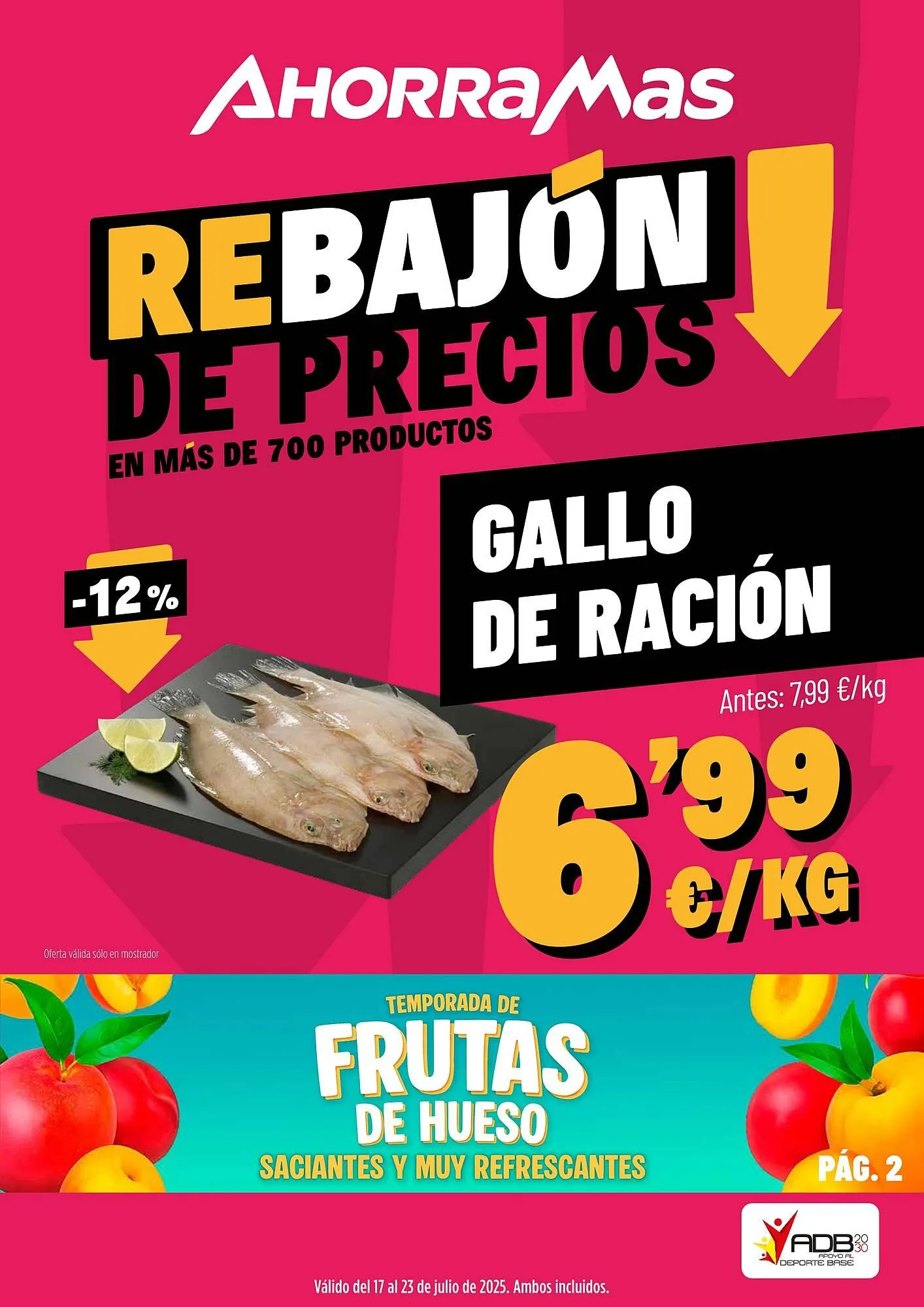 Catálogo de Folleto AhorraMas 17 de julio al 23 de julio 2025 - Página 1