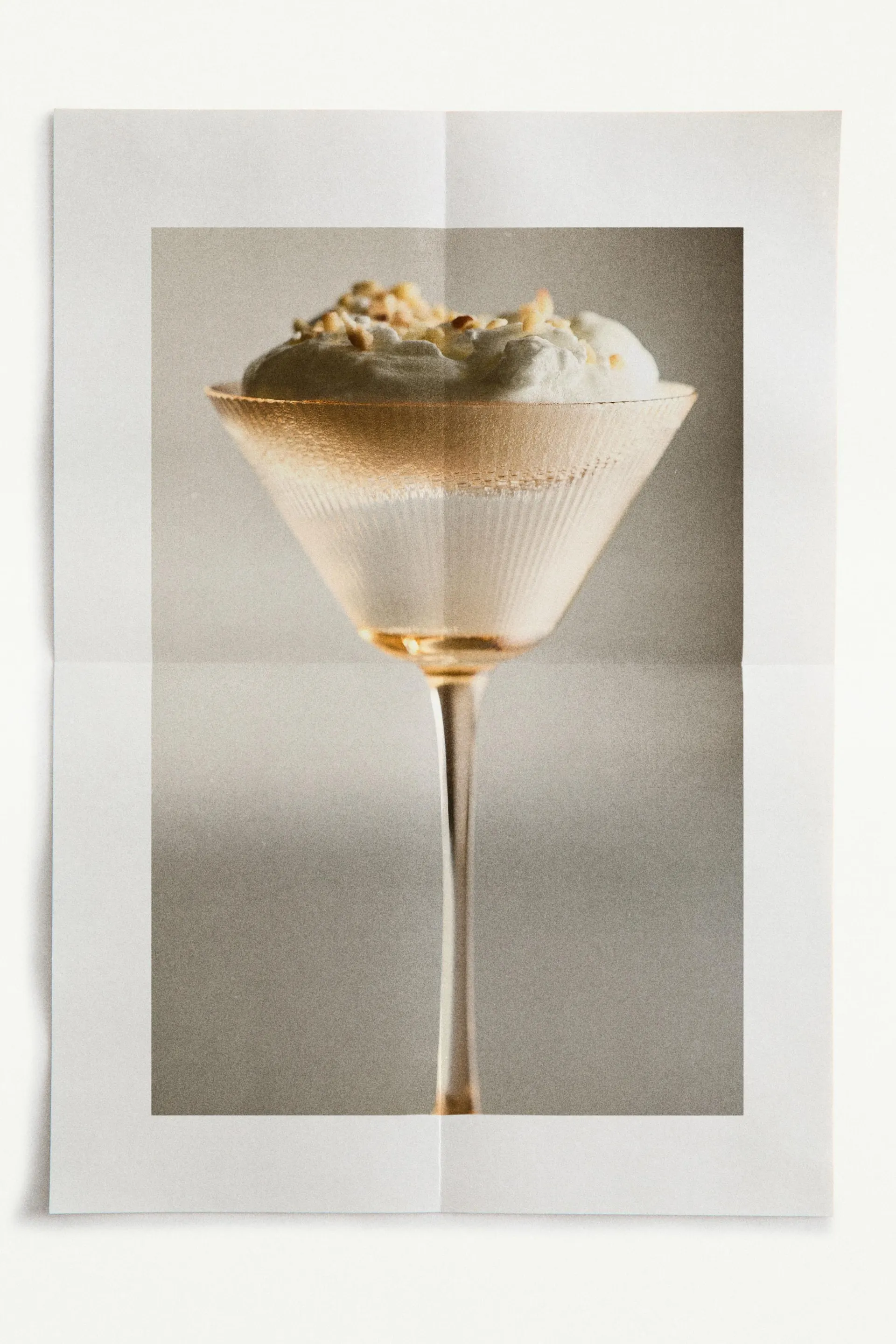 Pack de 4 copas de cóctel con diseño acanalado