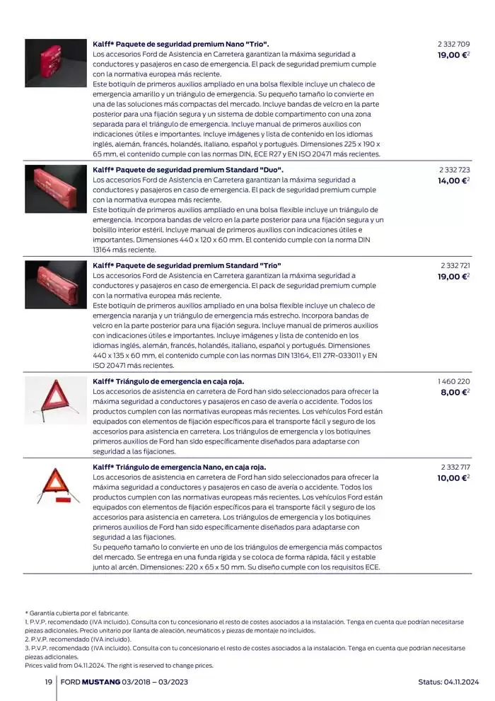 Catálogo de Ford de accesorios Ford Mustang 13 de noviembre al 13 de noviembre 2025 - Página 19