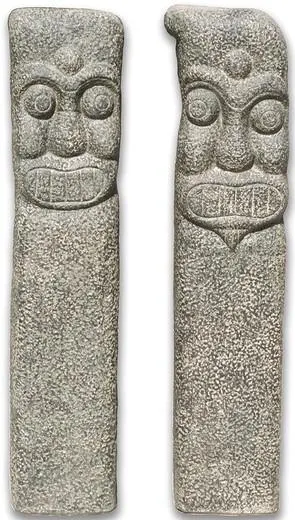 Hermoso set de piezas decorativas en material resistente de micro cemento ideal para exteriores