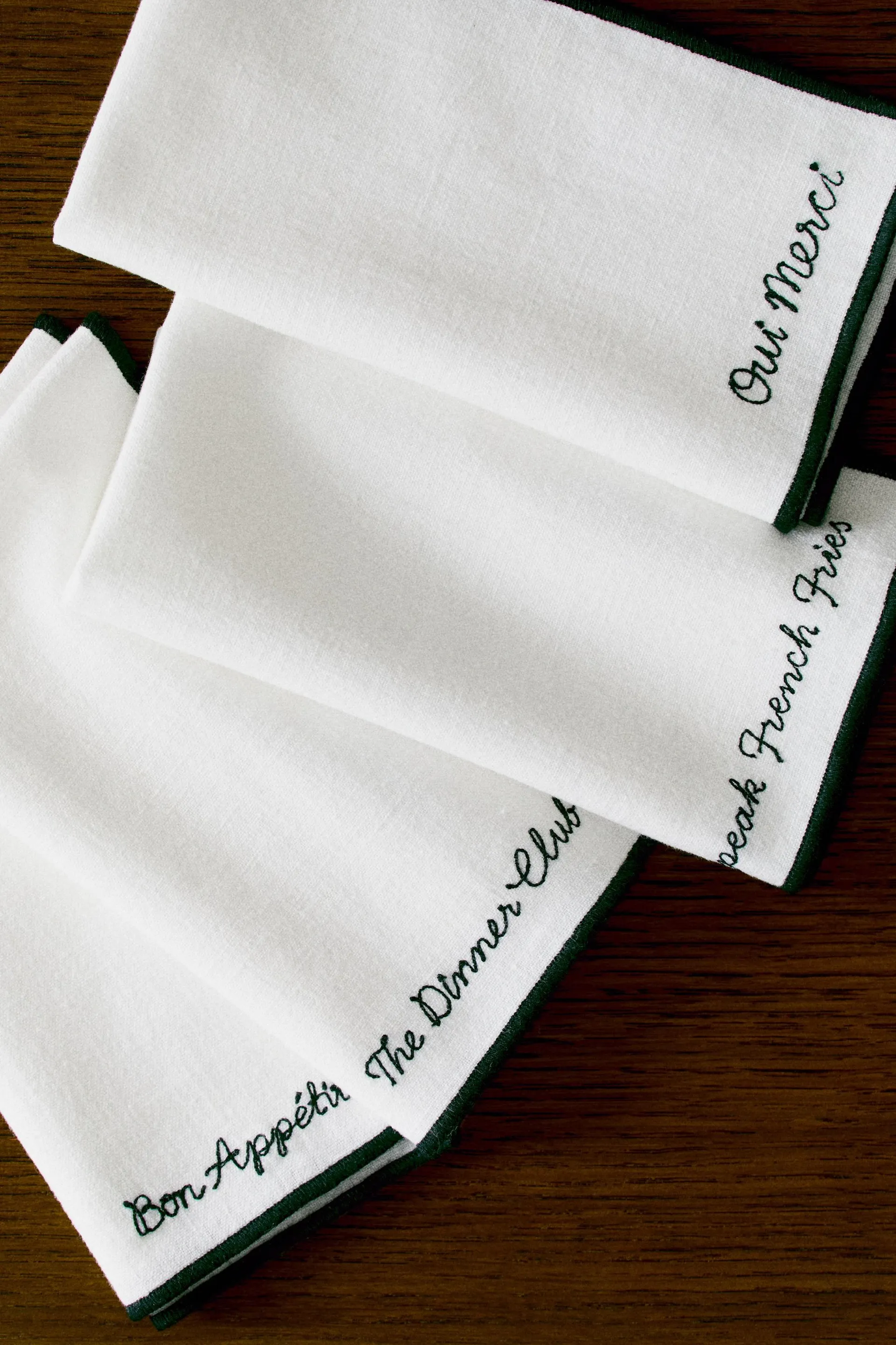 Pack de 4 servilletas bordadas