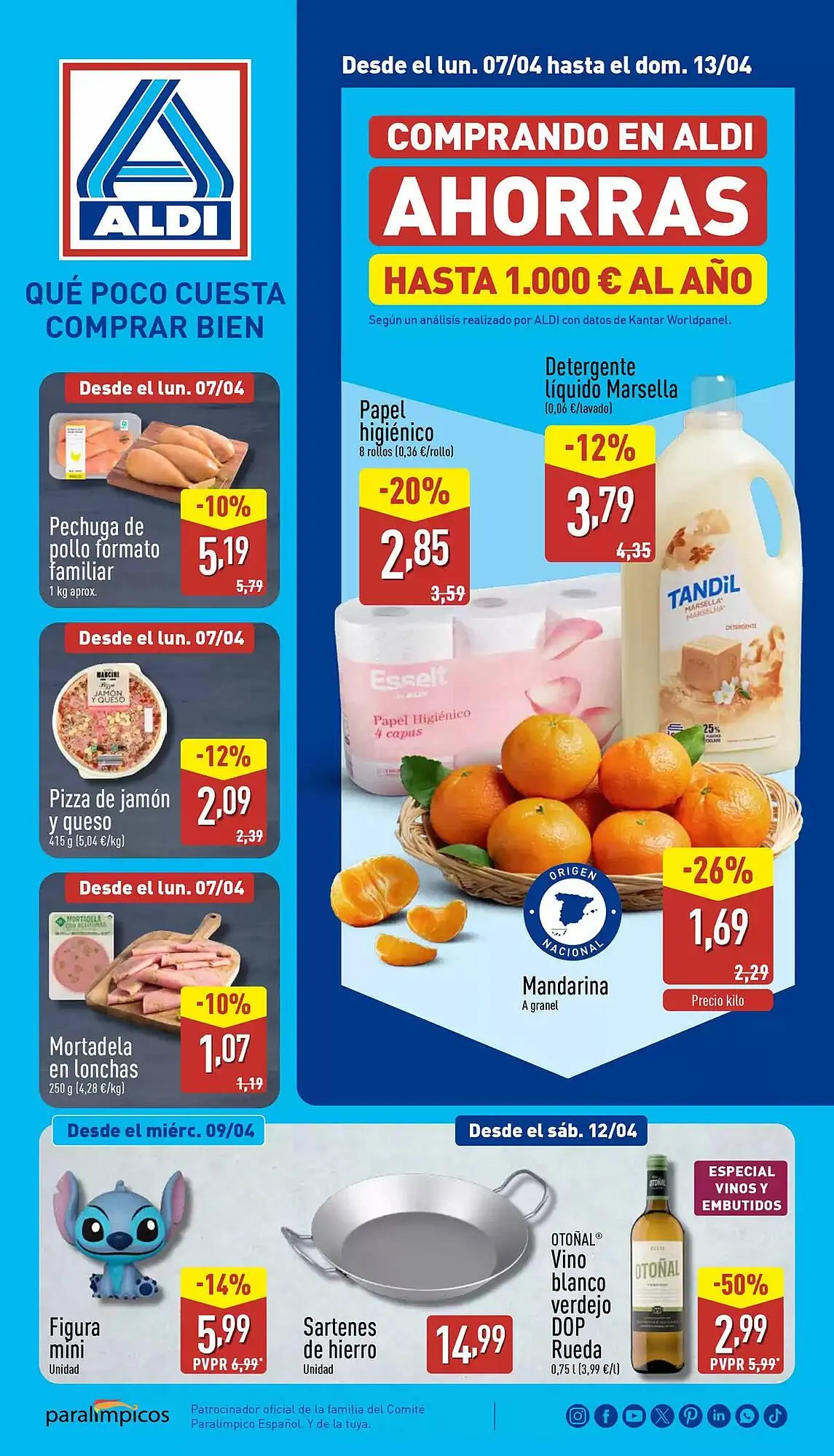 Catálogo de Folleto ALDI 7 de abril al 13 de abril 2025 - Página 1